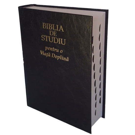 Biblia de studiu pentru o viata deplina [editia economica, coperta cartonata neagra, index]