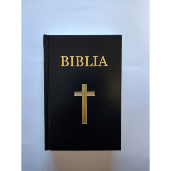 Biblia 053CT format 12*18, cartonata tare cu cruce, cuvintele Domnului Isus in rosu
